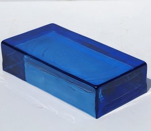 파랑 유리벽돌 200*100*50